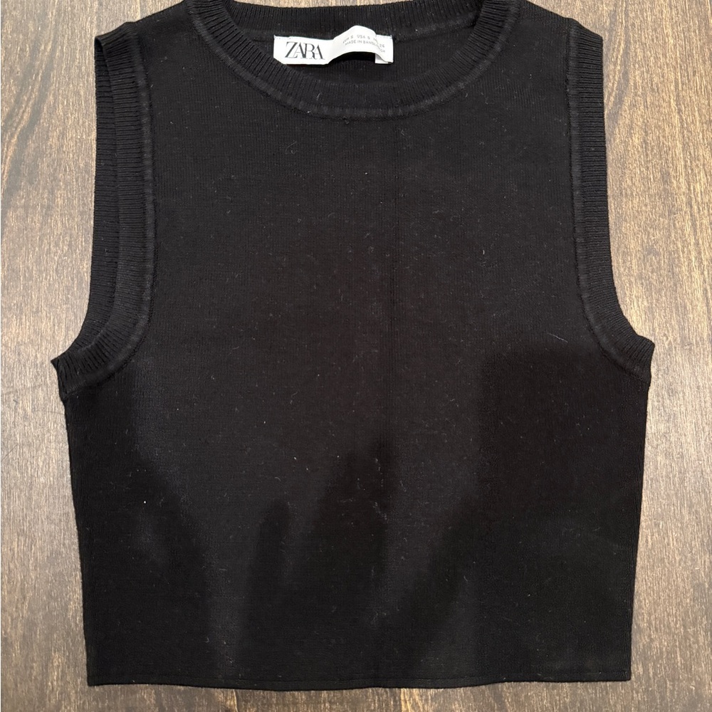 Zara Classic Black Tank Top
